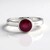 Bague en argent et Rubis de Bemainty