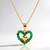 Collana in argento con Smeraldo Brasiliano
