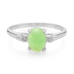 Kaiserlicher Chrysopras-Silberring