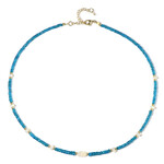 Edelstein-Silberhalskette