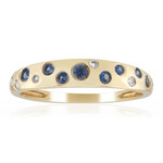 Anillo en oro con Zafiro azul Ceylon