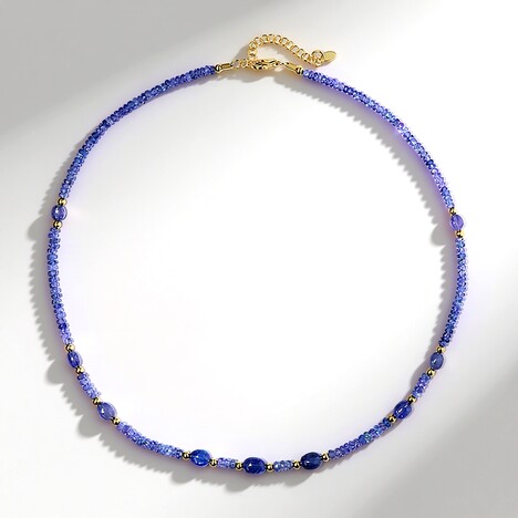 Collier en argent et Tanzanite