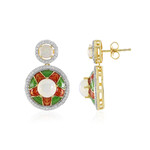 Orecchini in argento con Opale di Welo (Adela Silber)