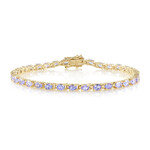 Brazalete en plata con Tanzanita