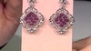 Pendientes en plata con Topacio rosa (Dallas Prince Designs)