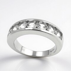 Anello in argento con Danburite