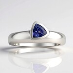 Anello in argento con Tanzanite (Pallanova)
