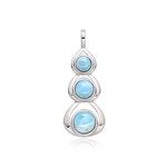 Ciondolo in argento con Larimar