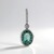 Ciondolo in argento con Fluorite Verde