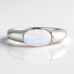 Anello in argento con Opale di Welo (de Melo)