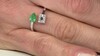 Gouden ring met een AAA Zambia smaragd