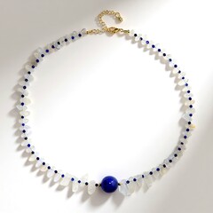 Collana in argento con Lapislazzuli (Riya)