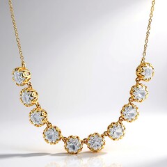 Collier en argent et Topaze blanche