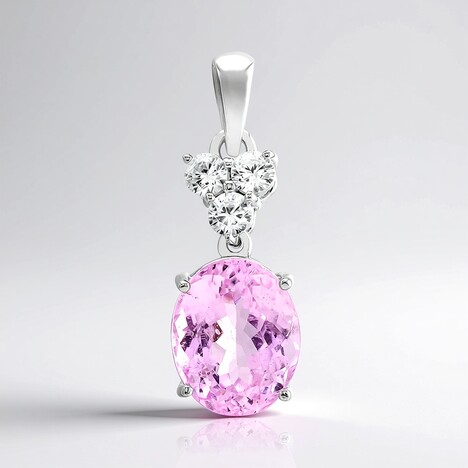 Ciondolo in argento con Kunzite