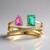 Anello in oro con Smeraldo Zambia AAA (CIRARI)