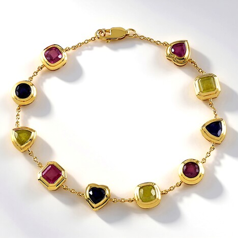 Bracelet en argent et Saphir rose de Madagascar (de Melo)