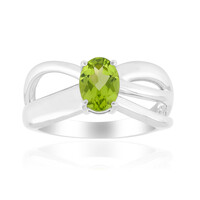 Anillo en plata con Peridoto de Jilin (Pallanova)