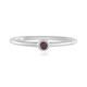 Bague en argent et Diamant pourpre I2
