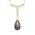 Collana in argento con Labradorite Dorata Maniry (KM by Juwelo)