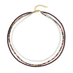 Collana in argento con Topazio Bianco