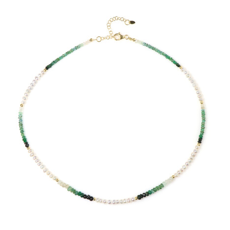 Collier en argent et Emeraude du Brésil (Riya)
