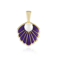 Pendentif en argent et Perle blanche de culture d'eau douce (Adela Silber)