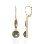 Pendientes en plata con Labradorita dorada de Maniry (KM by Juwelo)