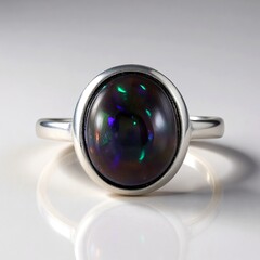 Anello in argento con Opale Mezezo