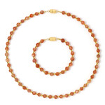 Zilveren set met zonnestenen (Riya)