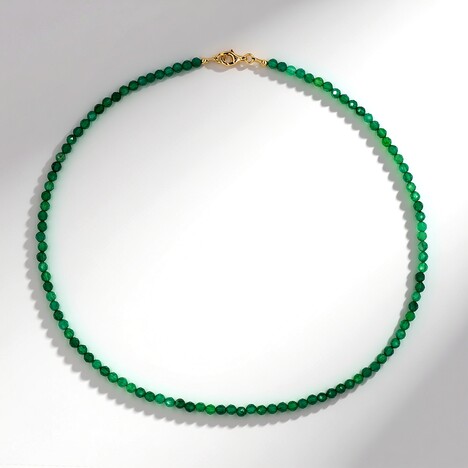 Collana in argento con Onice Verde
