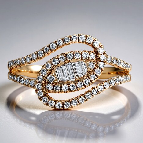 Anello in oro con Diamante SI1 (H)