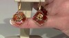 Zilveren oorbellen met cognac Baltische barnstenen (dagen)