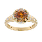 Anello in oro con Sfalerite (CIRARI)