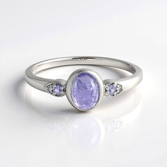 Anello in argento con Tanzanite