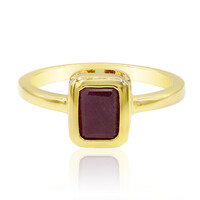 Anillo en plata con Rubí