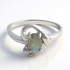 Bague en argent et Labradorite