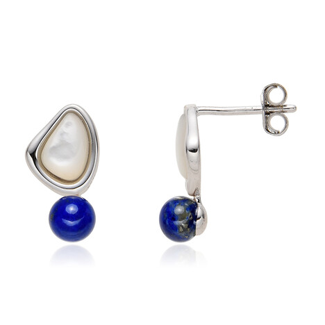 Boucles d'oreilles en argent et Nacre