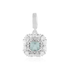 Ciondolo in argento con Smeraldo Color Paraiba