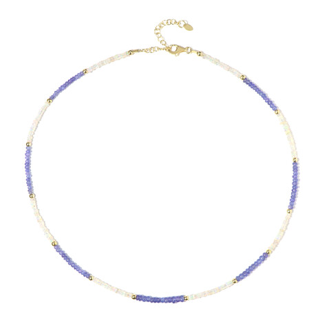 Edelstein-Silberhalskette