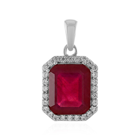 Pendentif en argent et Rubis de Madagascar