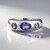 Anello in argento con Tanzanite