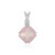 Rose Quartz Silver Pendant