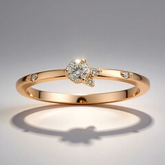 Anello in oro con Diamante Rose de France SI1 di Argyle (Annette)
