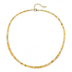 Zilveren halsketting met Welo-opalen