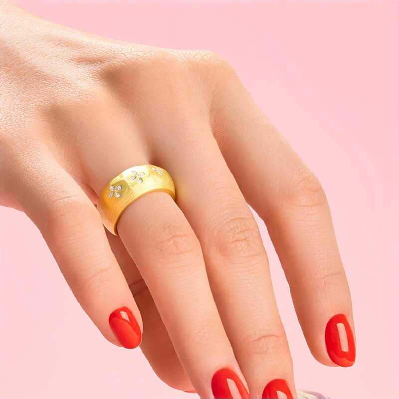 I1 (G) Diamond Silver Ring (Annette)