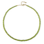 Peridot-Silberhalskette