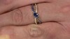 Gouden ring met een Blauwe Ceylon saffier