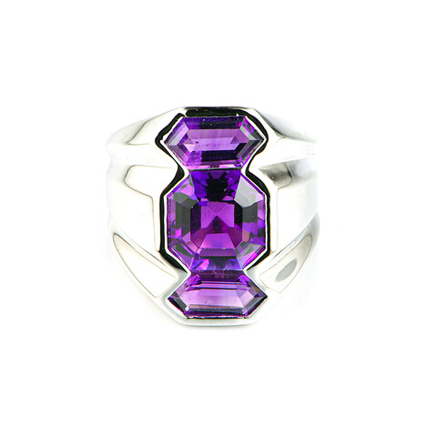 Sambia-Amethyst-Herren-Silberring