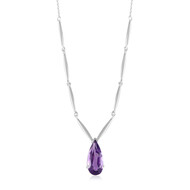 Sibirischer Amethyst-Silbercollier (de Melo)