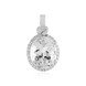 Pendentif en argent et Topaze blanche